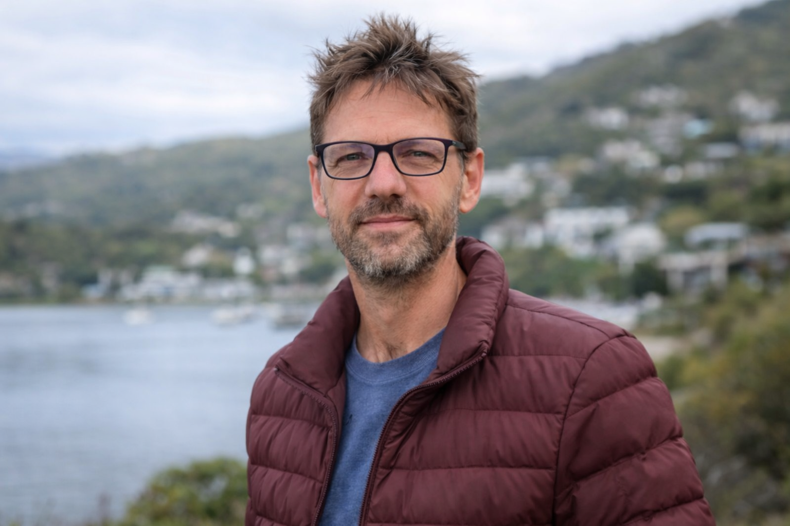 An editorial portrait-style image conveying warmth, clarity, and grounded leadership.